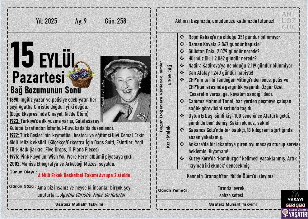 Bağ Bozumunun Sonu 1